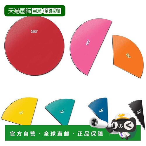 【日本直邮】Learning Resources 数学学习材料 角度圆形瓷砖 36