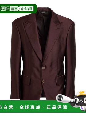 1h可退 香港直邮Tom Ford 汤姆 福特 男士 西装外套 brown棕色 舒