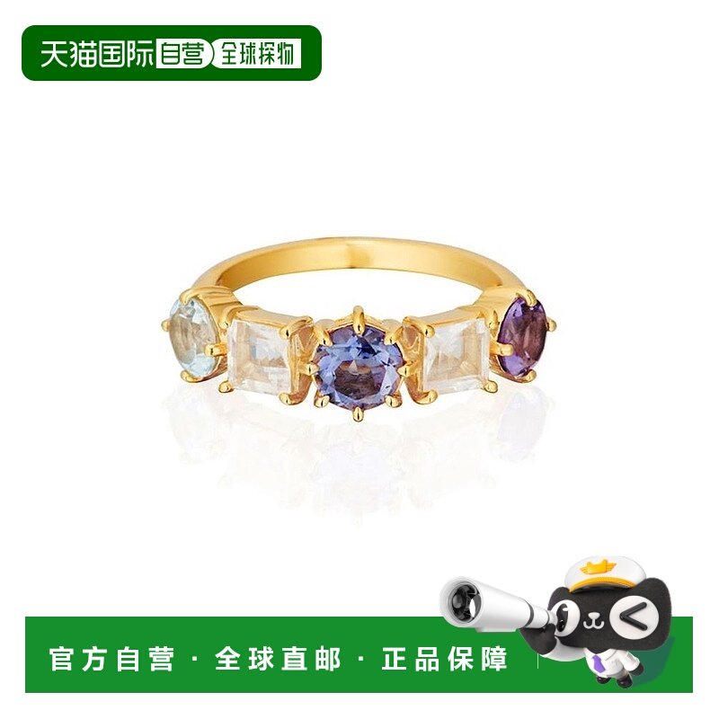 日本直邮日潮4度C 4℃ 银戒指品番:142228141001 尺码:13蓝宝石