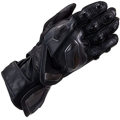 日本RsTaichi皮革手套GP-EVO.R内藏防护CE1公路赛黑 L NXT055