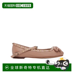 WS0HB6XGR 99新未使用 香港直邮Valentino 铆钉细节芭蕾舞鞋