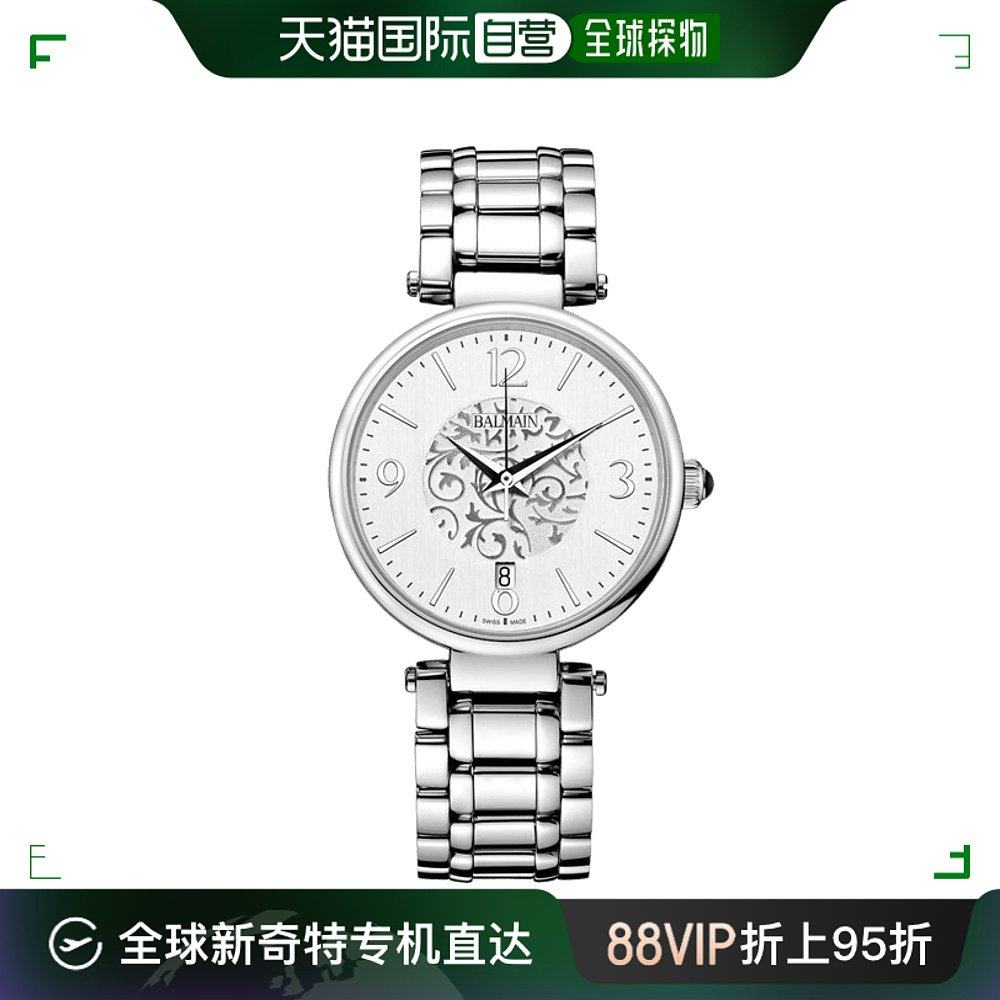 balmain巴尔曼女士手表银色花纹图片表盘33mm b16713314石英女表