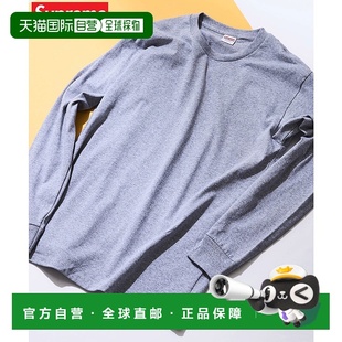 日本直邮 Supreme 长袖空白T恤 美国制造 长袖T恤纯棉