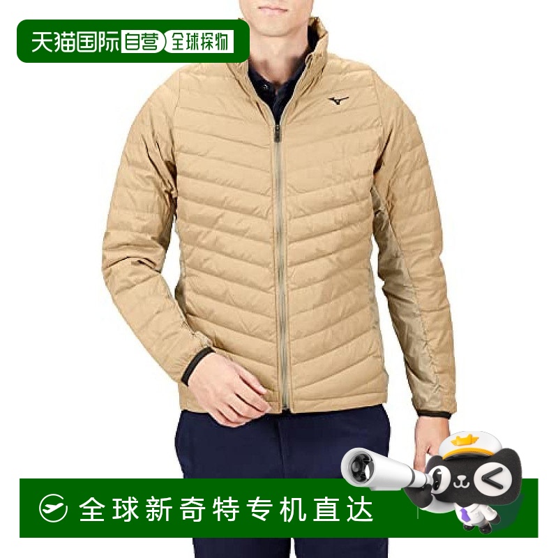 【日本直邮】Mizuno美津浓 男士高尔夫羽绒夹克 米色XL E2ME2505