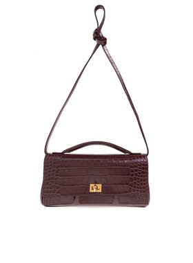 BALENCIAGA 女士手提包 8349432AB0X6036 AW2025 酒红色