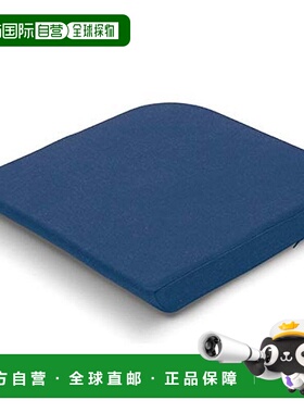 【日本直邮】TEMPUR丹普深蓝色坐垫W40xD42x高5cm椅子办公室护垫