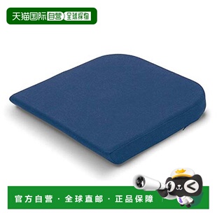 【日本直邮】TEMPUR丹普深蓝色坐垫W40xD42x高5cm椅子办公室护垫