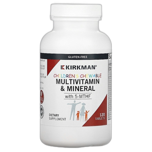 香港直邮Kirkman Labs,儿童专用复合维生素矿物营养片，含 5-MTHF