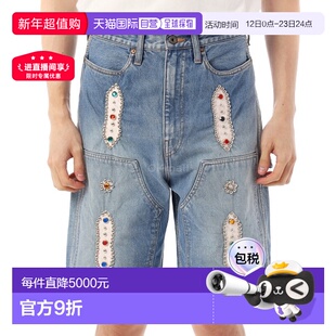 韩国直邮KAPITAL 14盎司牛仔短裤铆钉复刻版(EK1626SP INDIGO PR