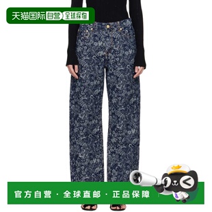 1h可退 香港直邮GANNI 甘尼 女士 蓝色 Straight Tapestry Izey