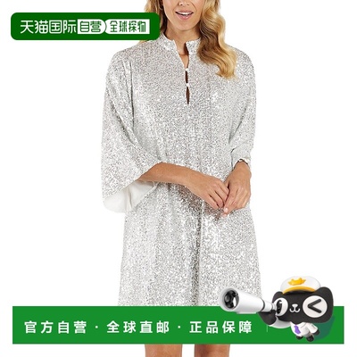 自营 Jude Connally Delia束腰连衣裙-金属色 美国奥莱直发