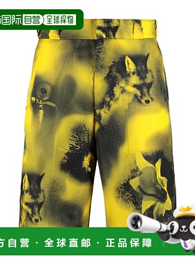 香港直邮Prada 徽标印花短裤 SPG32S18211P1普拉达休闲裤