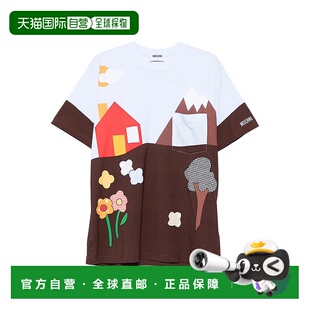 T恤 524107303888 AW2025 1h可退 男士 蓝色 香港直邮MOSCHINO