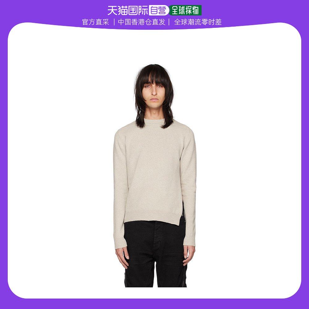 香港直邮潮奢 rick owens 男士米色 rotten 毛衣