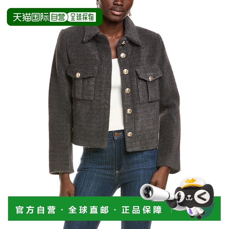 自营Endless Rose Soft Brushed Buttoned Jacket - grey 美国奥