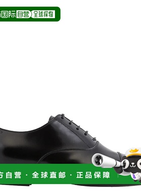 自营Bally Black Leather Oxford Shoes 美国奥莱直发皮鞋德比鞋
