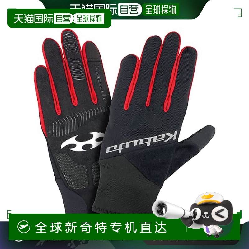 【日本直邮】Ogk Kabuto自行车手套 春秋用SFG-2黑色/红色 S
