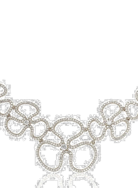 自营 Suzy Levian 纯银立方氧化锆花卉细项链 - 白色 美国奥莱直