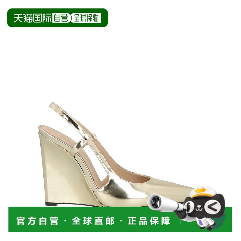 香港直邮潮奢 THEORY 希尔瑞 女士 浅口鞋 metal金属色 舒适时尚