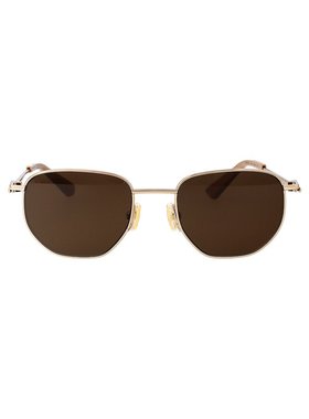 BOTTEGA VENETA 女士眼镜 BV1301S002 CO 绿色 金属框太阳镜