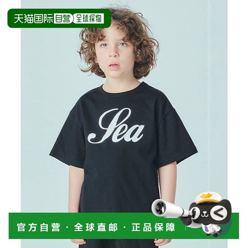 1h可退 日本直邮SMOOTHY × WIND AND SEA 儿童宽松大廓形海浪印T