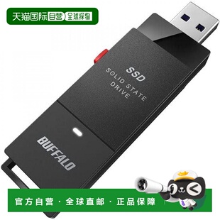 【日本直邮】Buffalo 外置 SSD SSD-PUT1U3BC/D 黑色 1TB 电视