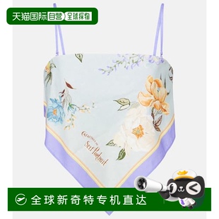花朵亚麻棉质短款 1h可退 女士 香港直邮Self 上衣 Portrait