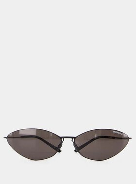 BALENCIAGA 女士眼镜 BB0350S001 CO 黑色 几何框太阳镜