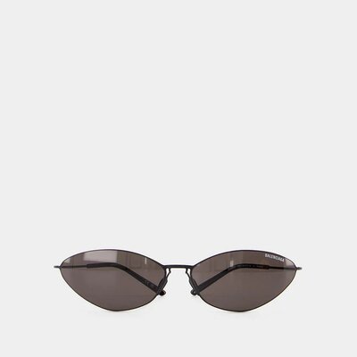 BALENCIAGA 女士眼镜 BB0350S001 CO 黑色 几何框太阳镜