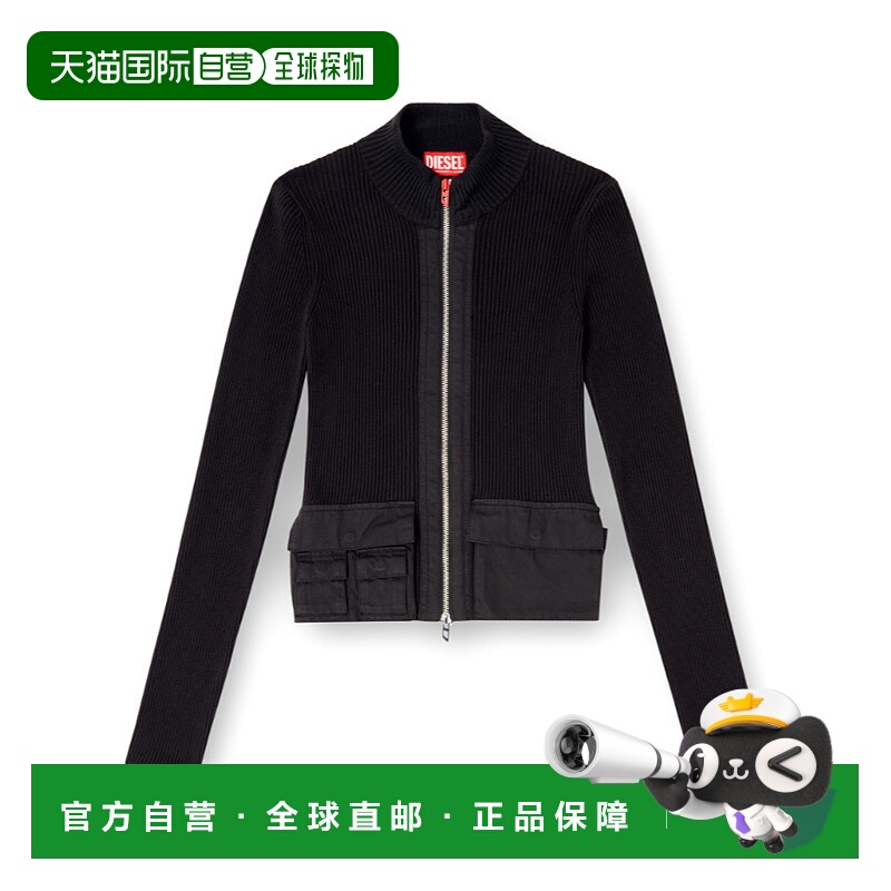 1h可退 香港直邮DIESEL 女士夹克 A168950JLCR900 AW2025 黑色 Di