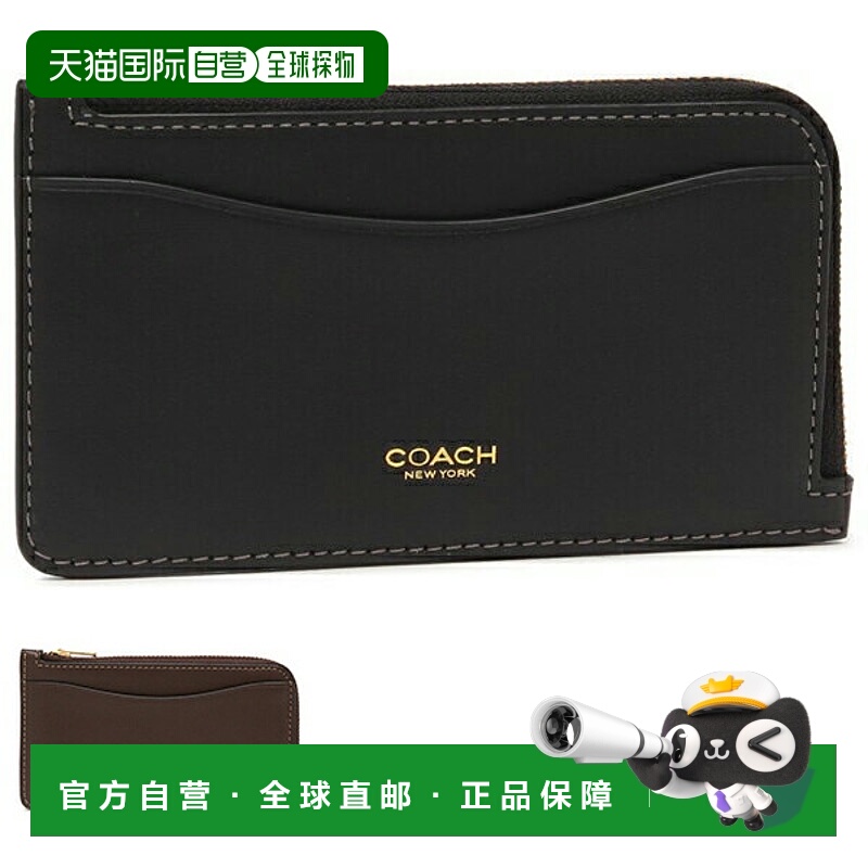 日本直邮Coach New York 女士拉链卡包 CZ112 精致小牛皮 New Yor
