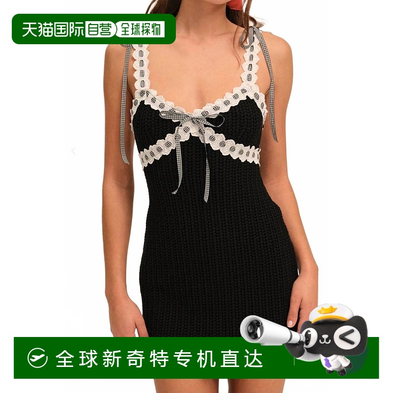 自营 for love & lemonsBecka迷你连衣裙，黑色 【美国奥莱】直发