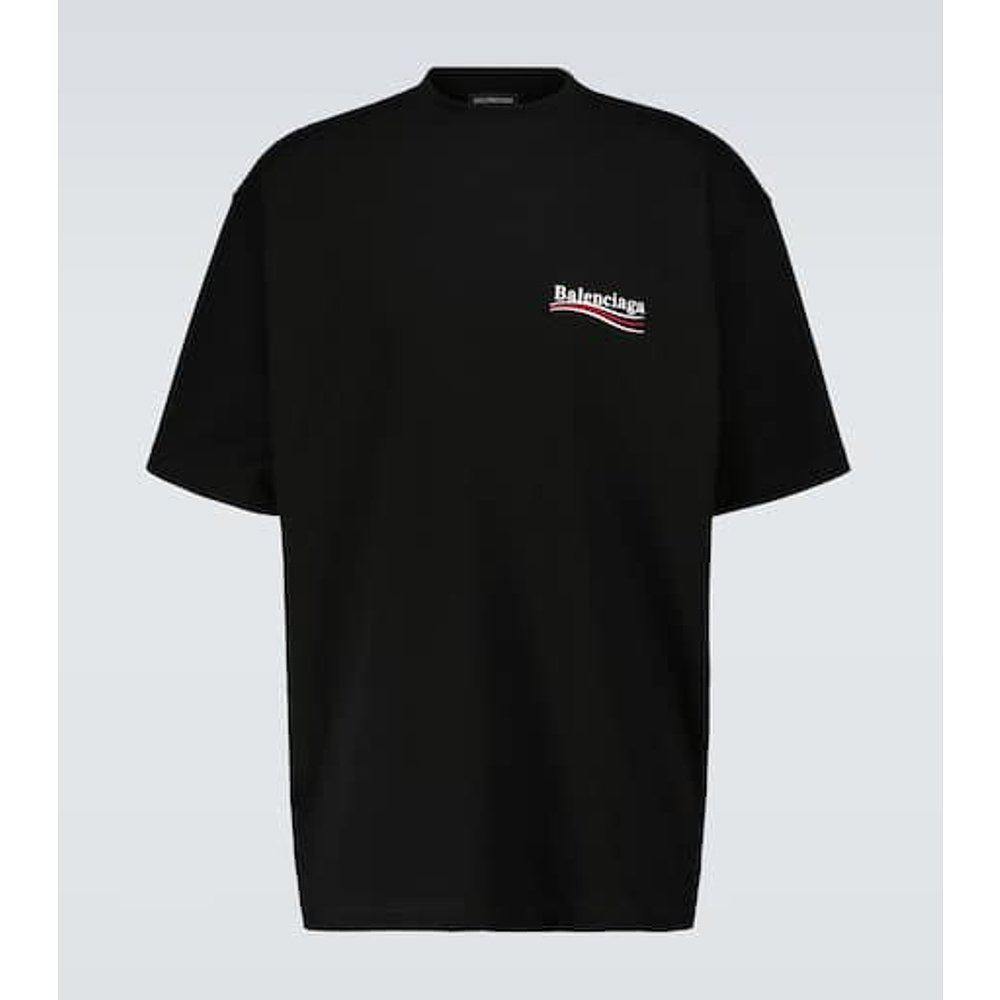 潮奢 Balenciaga 巴黎世家 男士 Political large-fit 运动T恤