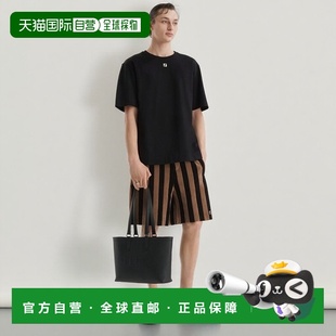 黑色棉短袖 自营1h可退 男士 芬迪 T恤 欧洲直邮FENDI