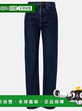 香港直邮AGOLDE 女士 Kelly 高腰直筒牛仔裤 blue蓝色 舒适时尚