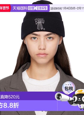 1h可退 香港直邮潮奢 Acne Studios 艾克妮 女士 黑色毛线帽 C404