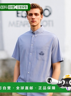 香港直邮Fendi 芬迪 男士 短袖衬衫 FS1312AU70 blue蓝色 舒适时