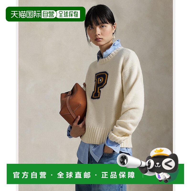 1h可退 日本直邮Polo Ralph Lauren 女装羊毛混纺Plogo提花休闲长