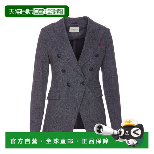 CIRCOLO 1901 女士夹克 FD3242BLU SS2025 灰色 DOUBLE BREASTED