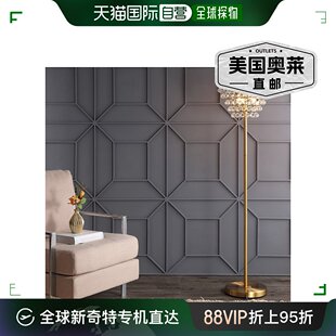 LED 美国 水晶 金属 落地灯 jonathan 黄铜金色 yJemma