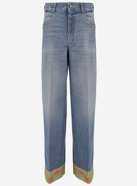 VALENTINO 女士休闲裤 6B3DD18U94U558 SS2025 蓝色