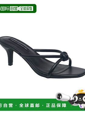 自营French Connection女式斜纹小猫高跟鞋-黑色 美国奥莱直发