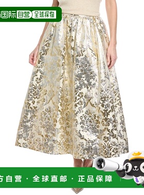 自营Lafayette 148 New York Silk-Blend A-Line Skirt - white