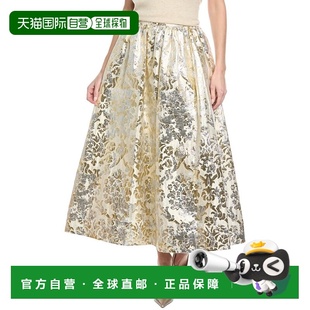自营Lafayette 148 New York Silk-Blend A-Line Skirt - white