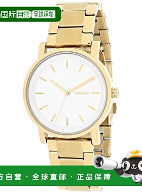 自营DKNY女式Soho银色表盘手表-银色 美国奥莱直发