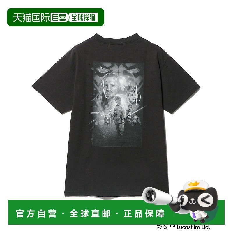 1h可退 日本直邮ESTNATION STAR WARS EPISODE1 男士印花短袖T恤