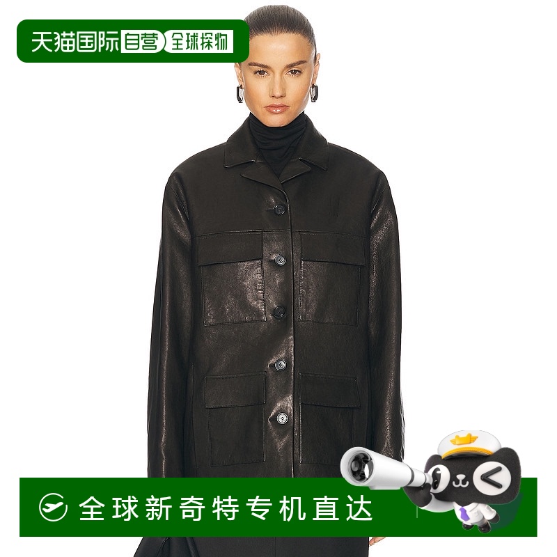 1h可退 香港直邮KHAITE 女士 Morsson 夹克 6157729 black黑色 舒