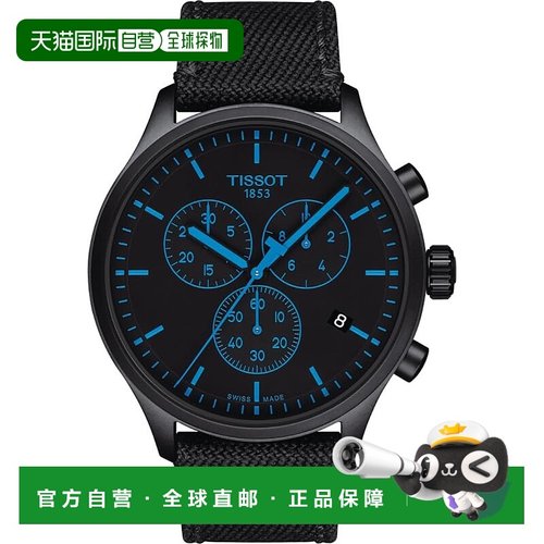 自营tissot天梭男式 Chrono XL 45 毫米石英腕表 - 黑色 【美国奥
