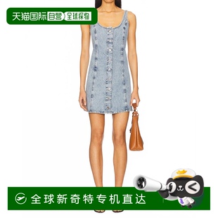 自营 美国奥莱直发 frame混合风格 迷你连衣裙