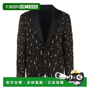Blazer 自营versaceBeaded Patterned Animal blac Embellished